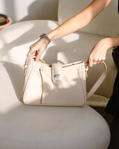 MARIA Satchel Handbag | Bare Sand